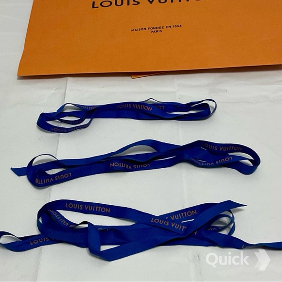 Louis Vuitton Gift Bag and Blue Ribbon - 6 pcs bundle set - Picture 6 of 12